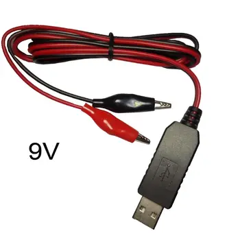 DC 5V Impuls DC 6V 9V 12V USB Tensiune de Pas Convertor Cablu de Alimentare Cablu cu Clip pentru Multimetru Lumină LED-uri