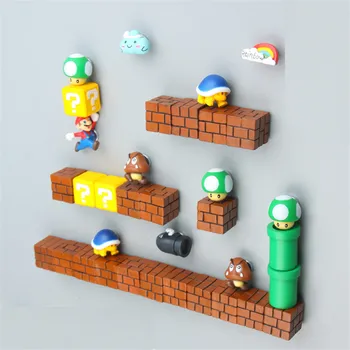 Desene animate Super Mario 3D Magneți de Frigider DIY Copii Drăguț Distractiv Decorative Frigider, Dulap de Bucatarie Decor Acasă Paster Autocolant