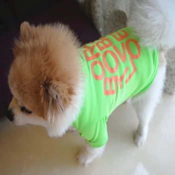 Drăguț Imprimate Vara Animale de companie tricou Puppy Haine de Câine Animal de casă Pisică Vesta din Bumbac Tricou Chihuahua Costume de Haine de Câine pentru Câini de talie Mică