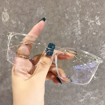 Femei de moda V Pătrat Ochelari Cadru Bărbați Optice Glasse Cadru Retro Ochelari de vedere Ochelari de Calculator pahare Transparente