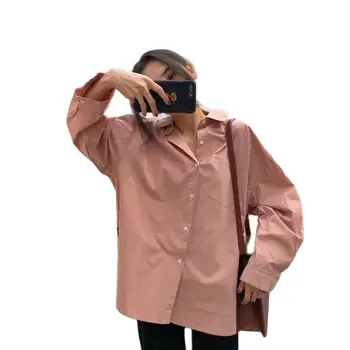 FOOLMANLOU Casual, Camasi Femei 2021 Noi Sosiri de Moda Guler Plus Dimensiune Bluza cu Maneca Lunga Butoane Tricou Alb Femei Topuri