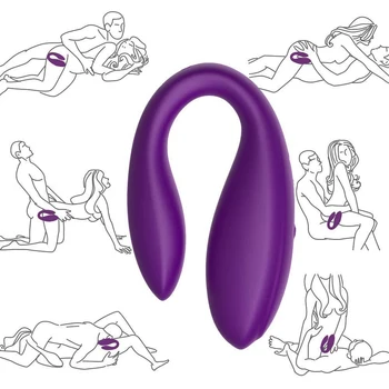 G-Spot Vibrator Clitoridian Cuplu Biberon Anal Vagin Cu 10 Vibrații 10M de Control de la Distanță pentru Adulti Jucarii Sex Cu Dual Motors
