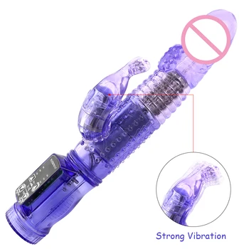 G Spot Vibrator Rabbit Vibrator Masturbare Sex pentru Femei Clitoris Vagin Dublu Vibrator 12 Viteze Vagin Vibrații Jucării pentru Adulți noua