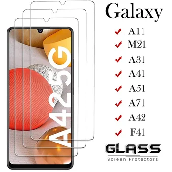 Galaxy A42 Ecran Protector de Caz Pentru Samsung Galaxy A42 A51 A71 A31 A41 M21 A11 F41 5G Smartphone sticla 9H