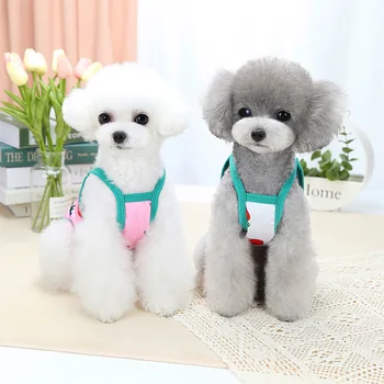 Haine de câine Capsuni Îmbrăcăminte pentru animale de Companie pentru Câini foarte Mici Drăguț Vesta de Imprimare de Desene animate Catelul Primavara-Vara plina de culoare Ropa Para Perro