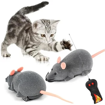 Jucarii pisica Mouse-ul de Control de la Distanță fără Fir RC Pisica Soareci Jucării False Mouse-ul Noutate RC Pisica Amuzant Joc Mouse-Jucarii pentru animale de Companie Pisica Consumabile