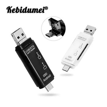 Kebidumei Universal 3 In 1 OTG Cititor de Carduri de Tip C & Micro USB si USB de Mare viteză USB2.0 OTG TF/SD Pentru Android Calculator Notebook