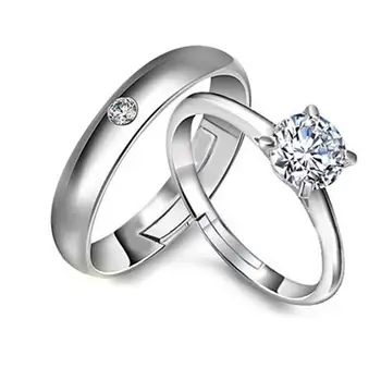 KEC9 s925 argint inel de sex feminin nou angajament propunere inel placat cu argint inel