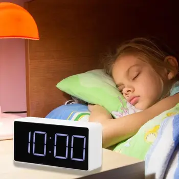 LED Digital Ceas cu Alarmă cu Port USB Amânare Mut Desktop Ceas de Masa Trezesc Lumina Electronice Mari de Timp, de Afișare a Temperaturii