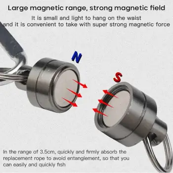 Magnetic Alpinism Catarama CHEIE LANȚ în aer liber, Pescuit, Alpinism Anti-pierdere Coarda 1 buc Multifuncțional Închizătoare Magnetică