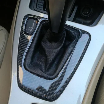 Masina noua de Schimbare a vitezelor Panou Buton Capac din Fibra de Carbon Decal Auto Auto Shift Cutie cu Capac Panou Pentru BMW E90 E92 E93 Interior