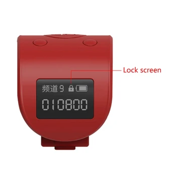 Mini LCD Digital Electronic Deget Inelul de Mâna Tally Counter 9 Cifre Rugăciune Reîncărcabilă Contoare Clicker Cadou de Înaltă Calitate Noi