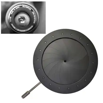Mini Negru Microscop Cu Condensator Optica Iris Metal Diafragma Diafragma Obiectiv Reglabil Portabil Instrumente Optice Camera Adapter