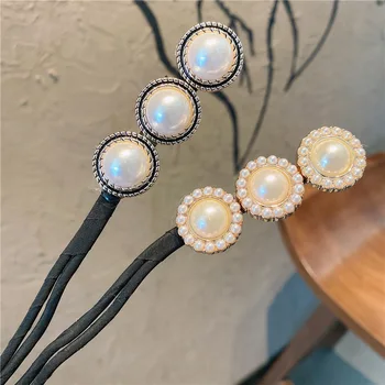 Moda Accesorii de Par Păr Bun Filtru DIY Instrumente de Coafura Stil Japonez Portabil pentru Femei Fete 1buc Perla Flori