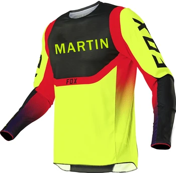 Motocross cămașă roșie mtb downhill ciclism jersey FXR mountain bike de dh maillot ciclismo hombre jersey uscare rapidă Martin Fox