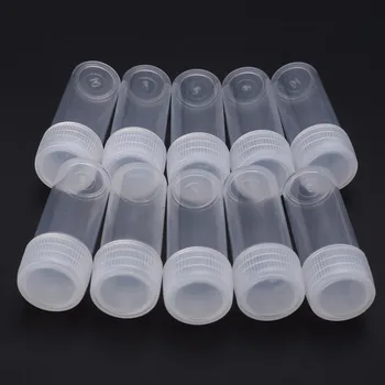 Noi 10BUC Plastic 5 ml de Probă Clară de Gol Sigiliu Sticle de Pulbere Solidă Medicina Pastila Flacon Reactiv de Depozitare Sticla Returnabile Sticla