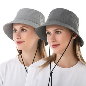 Noul Brand Cordon Reglabil Culoare Solidă Găleată Pălării Unisex Moda Hip Hop Stree Panama Pălărie de Pescar Bărbați Femei Casual Capac