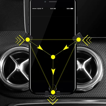 Pentru Mercedes-Benz GLA/UN Clasa/CIA 2016-2018 Accesorii Auto Suport Auto Telefon Mobil Titularul de Aerisire montat Stand 1 Set