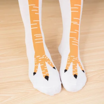 Pui Șosete Lungi de Moda Bumbac Amuzant 3D Unisex Peste Genunchi Șosete Mari Halloween Desene animate de Craciun Cadou Coapsei Maximele Femei носки