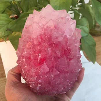 Rare și frumoase de culoare rose cuarț cluster de cristal exemplare energie de vindecare de pietre