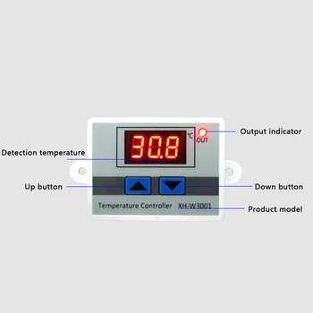 Reglabil Compact Ecran LCD regulator de Temperatură Electronic de Căldură Rece Multifuncțional cu Termostat Regulator Digital Inteligent