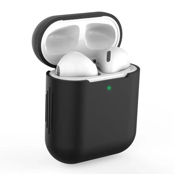 Silicon Casti Caz pentru Airpods Caz rezistent la Socuri Bluetooth fără Fir, Capac de Protectie piele Accesorii pentru Apple Airpods