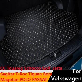 Sinjayer Portbagaj Mat Covor tampon Pentru Volkswagen VW Touareg CC, Scirocco, Golf, Sagitar T-Roc Tiguan Bora Magotan POLO PASSAT Jetta