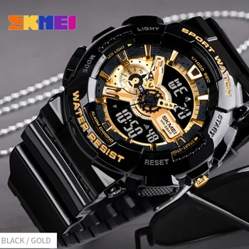 SKMEI Bărbați Ceasuri Digitale Moda Militar Original Impermeabil Sport Watche de Alarmă Multiple fusul Orar Ceasuri de mana Relojes