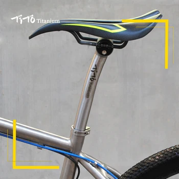 TiTo aliaj de titan seatpost MTB biciclete rutier jacheta plutitoare din spate seatpost GR9 aliaj de titan seatpost lungime poate fi personalizat