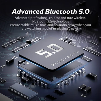 TWS Bluetooth 5.0 Căști fără Fir Bluetooth pentru Căști de Anulare a Zgomotului 9D HiFi Stereo Sport Cască Handsfree Cu Microfon