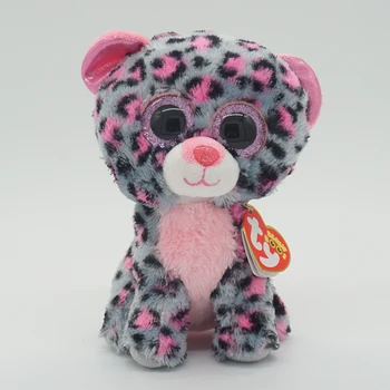 TY Beanie Boos Ochii Mari drăguț Păpușă de Pluș Umplute Pisica Leopard Pui de Oaie Bufnita Cafeniu Mami Fantoma de Colectie Jucărie Cadou de Ziua Copilului