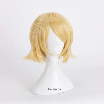 Vocaloid Kagamine Rin Cosplay Peruci Scurte Blonda Par Sintetic Rezistent La Căldură Peruca + Capac De Peruca