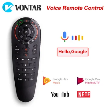 VONTAR G30S Voce Telecomanda Air Mouse Tastatura Mini Wireless cu IR de Învățare pentru Android TV Box PC-ul