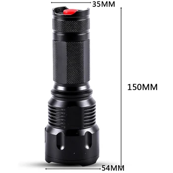 Xhp100 9-core de Înaltă Calitate Led-uri Lanterna 18650 26650 Baterie AA Lanterna XHP50 XM-L2 U3 T6 Zoom Lanterna din Aliaj de Aluminiu