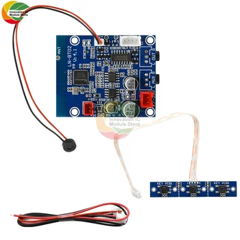 Ziqqucu Bluetooth 4.0/4.1 Receptor Audio Placa de Sunet Stereo Module cu Connect Tastatura Microfon pentru Masina LN-BT02