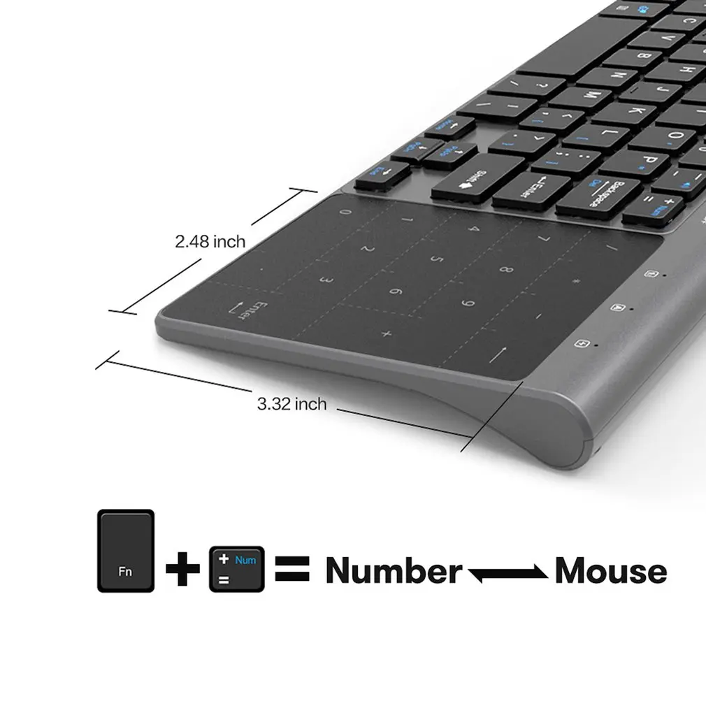 Rank Indulge Hectares La reducere! Subțire 2.4 Ghz Usb Tastatura Wireless Mini Cu Numărul  Touchpad Tastatura Numerică Pentru Tablete Desktop Pc Laptop ~ Mouse Și  Tastaturi < www.comunadragoesti.ro